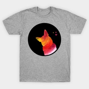 German Shepherd Love - Summer Love Silhouette T-Shirt